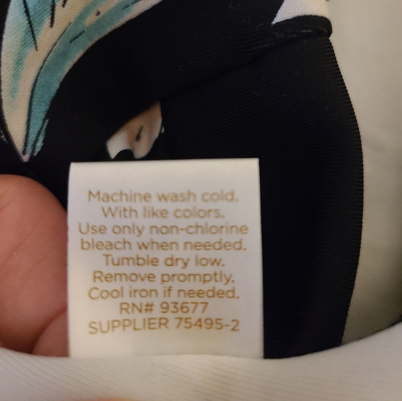 Arizona Jean Co Black and Floral Flared Skirt Size Large - Picture 6 of 6